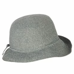 Jeanne Simmons Women's Polyester Braid Asymmetrical Brim Bowler Hat 29 Jeanne Simmons Women's Polyester Braid Asymmetrical Brim Bowler Hat -Adams Shop mp003tp sky blue tweed 3