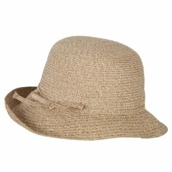 Jeanne Simmons Women's Polyester Braid Asymmetrical Brim Bowler Hat 38 Jeanne Simmons Women's Polyester Braid Asymmetrical Brim Bowler Hat -Adams Shop mp004tp tan tweed 2