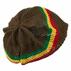 Rasta World Mesh Rasta Deep Shell Beanie -Adams Shop mr001bd brown 3