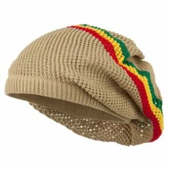 Rasta World Mesh Rasta Deep Shell Beanie -Adams Shop mr004bd camel 1