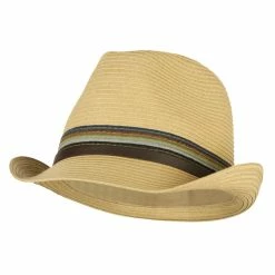 Jeanne Simmons Men's Multi Colored Braid Fedora -Adams Shop mt002mf tan 1