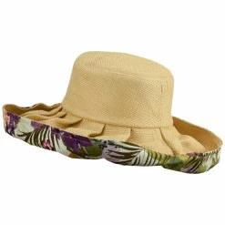 Something Special Paper Matte Fashion Roll Up Hat 48 Something Special Paper Matte Fashion Roll Up Hat -Adams Shop mt005ru purple floral 2