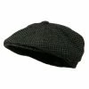 Jeanne Simmons Men's Wool Snap Front Apple Newsboy Hat 2 Jeanne Simmons Men's Wool Snap Front Apple Newsboy Hat -Adams Shop mw001aq 1 1