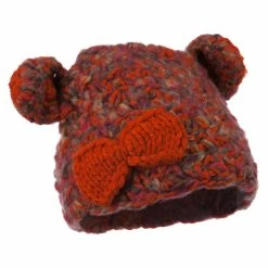 Jeanne Simmons Girl's Acrylic Mix Yarn Rabbit Ears Hat