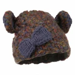 Jeanne Simmons Girl's Acrylic Mix Yarn Rabbit Ears Hat 17 Jeanne Simmons Girl's Acrylic Mix Yarn Rabbit Ears Hat -Adams Shop my002ms purple 1