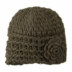 Jeanne Simmons Woman's Knit Acrylic Flower Beanie 20 Jeanne Simmons Woman's Knit Acrylic Flower Beanie -Adams Shop na001ps 5