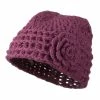 Jeanne Simmons Woman's Knit Acrylic Flower Beanie 2 Jeanne Simmons Woman's Knit Acrylic Flower Beanie -Adams Shop na002ps 1