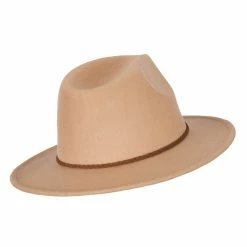 Jeanne Simmons Unisex Braid Leatherette Band Trim Large Brim Polyester Fedora Hat 29 Jeanne Simmons Unisex Braid Leatherette Band Trim Large Brim Polyester Fedora Hat -Adams Shop nb001cf camel 3