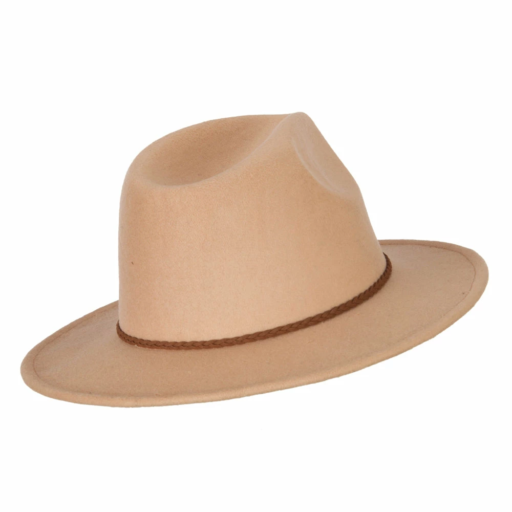 Jeanne Simmons Unisex Braid Leatherette Band Trim Large Brim Polyester Fedora Hat 5 Jeanne Simmons Unisex Braid Leatherette Band Trim Large Brim Polyester Fedora Hat - Image 3