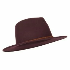 Jeanne Simmons Unisex Braid Leatherette Band Trim Large Brim Polyester Fedora Hat 40 Jeanne Simmons Unisex Braid Leatherette Band Trim Large Brim Polyester Fedora Hat -Adams Shop nb003cf chocolate 4