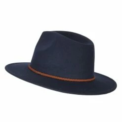 Jeanne Simmons Unisex Braid Leatherette Band Trim Large Brim Polyester Fedora Hat 48 Jeanne Simmons Unisex Braid Leatherette Band Trim Large Brim Polyester Fedora Hat -Adams Shop nb005cf navy 2