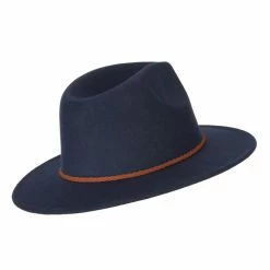 Jeanne Simmons Unisex Braid Leatherette Band Trim Large Brim Polyester Fedora Hat 49 Jeanne Simmons Unisex Braid Leatherette Band Trim Large Brim Polyester Fedora Hat -Adams Shop nb005cf navy 3