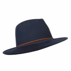 Jeanne Simmons Unisex Braid Leatherette Band Trim Large Brim Polyester Fedora Hat 50 Jeanne Simmons Unisex Braid Leatherette Band Trim Large Brim Polyester Fedora Hat -Adams Shop nb005cf navy 4