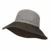 Jeanne Simmons Women's Two Tone Paper Braid Hat -Adams Shop ne001bh grey coffee 1