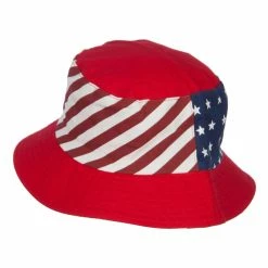 Something Special Reversible American Flag Bucket Hat -Adams Shop ng001bh red 2