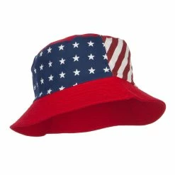 Something Special Reversible American Flag Bucket Hat -Adams Shop ng001bh red 4