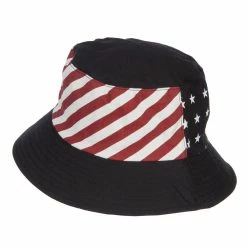 Something Special Reversible American Flag Bucket Hat -Adams Shop ng003bh black 2