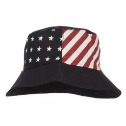 Something Special Reversible American Flag Bucket Hat -Adams Shop ng003bh black 5