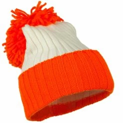 G And S Neon Knit Hat With Pom Pom -Adams Shop nk001bf 4