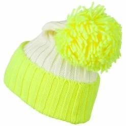 G And S Neon Knit Hat With Pom Pom -Adams Shop nk002bf 2