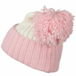 G And S Neon Knit Hat With Pom Pom -Adams Shop nk004bf 2