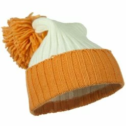 G And S Neon Knit Hat With Pom Pom -Adams Shop nk006bf 4