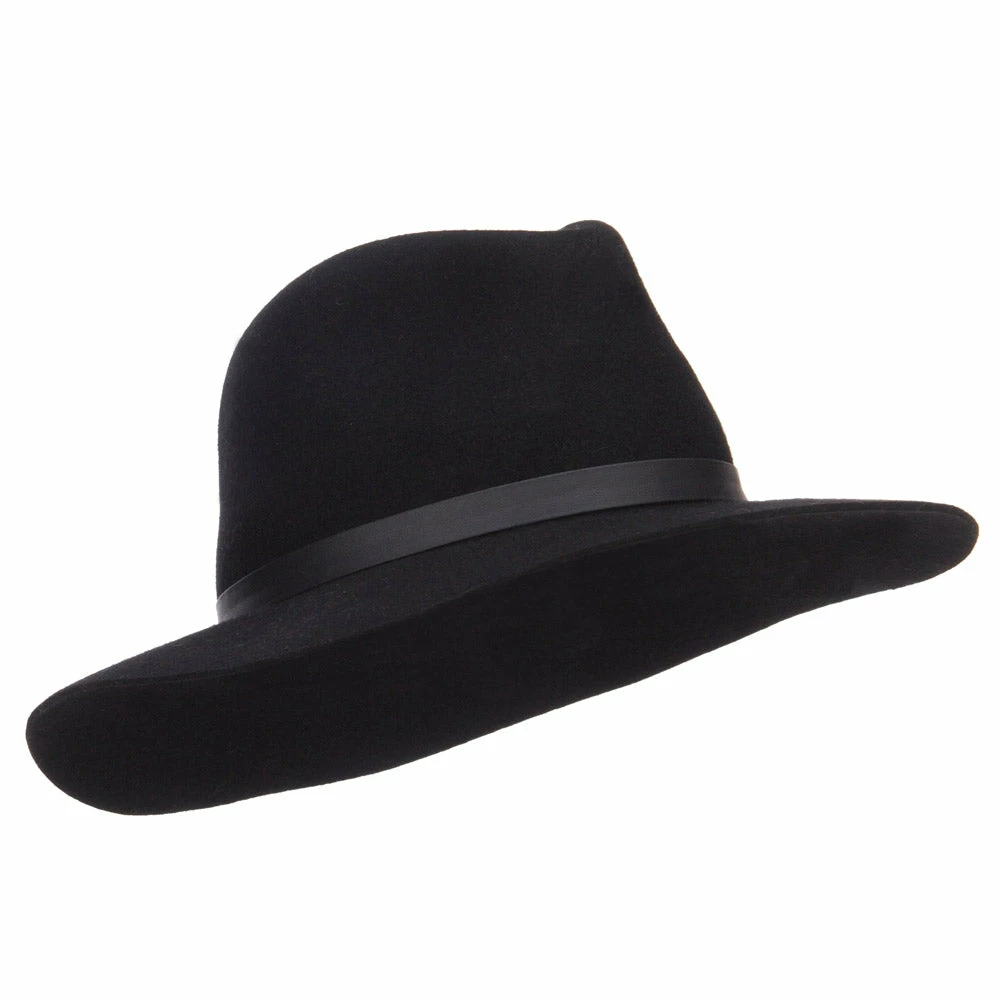 Jeanne Simmons Women's Leather Band Wool Fedora 6 Jeanne Simmons Women's Leather Band Wool Fedora - Image 4