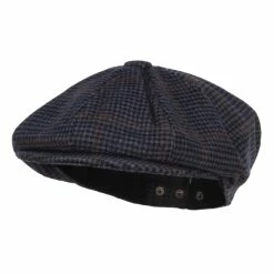 Jeanne Simmons Men's Wool Blend 8 Panel Newsboy Hat 27 Jeanne Simmons Men's Wool Blend 8 Panel Newsboy Hat -Adams Shop nl003aq navy 1