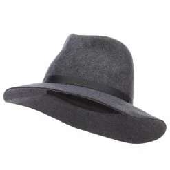 Jeanne Simmons Women's Leather Band Wool Fedora 47 Jeanne Simmons Women's Leather Band Wool Fedora -Adams Shop nl004cf grey 1