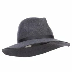 Jeanne Simmons Women's Leather Band Wool Fedora 50 Jeanne Simmons Women's Leather Band Wool Fedora -Adams Shop nl004cf grey 4