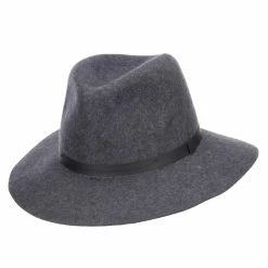 Jeanne Simmons Women's Leather Band Wool Fedora 51 Jeanne Simmons Women's Leather Band Wool Fedora -Adams Shop nl004cf grey 5