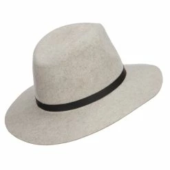 Jeanne Simmons Women's Leather Band Wool Fedora 39 Jeanne Simmons Women's Leather Band Wool Fedora -Adams Shop nl005cf white black 3