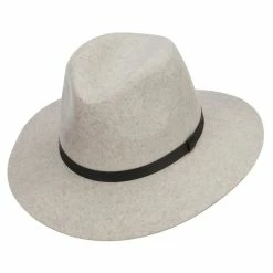 Jeanne Simmons Women's Leather Band Wool Fedora 41 Jeanne Simmons Women's Leather Band Wool Fedora -Adams Shop nl005cf white black 5