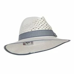 Hatiya Denim Band Straw Panama Hat 15 Hatiya Denim Band Straw Panama Hat -Adams Shop nm001pe white 4