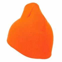 Neon Acrylic MG Short Beanie 28 Neon Acrylic MG Short Beanie -Adams Shop nm002ps orange 2