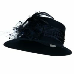 Something Special Wool Felt Hat With Net Ribbon