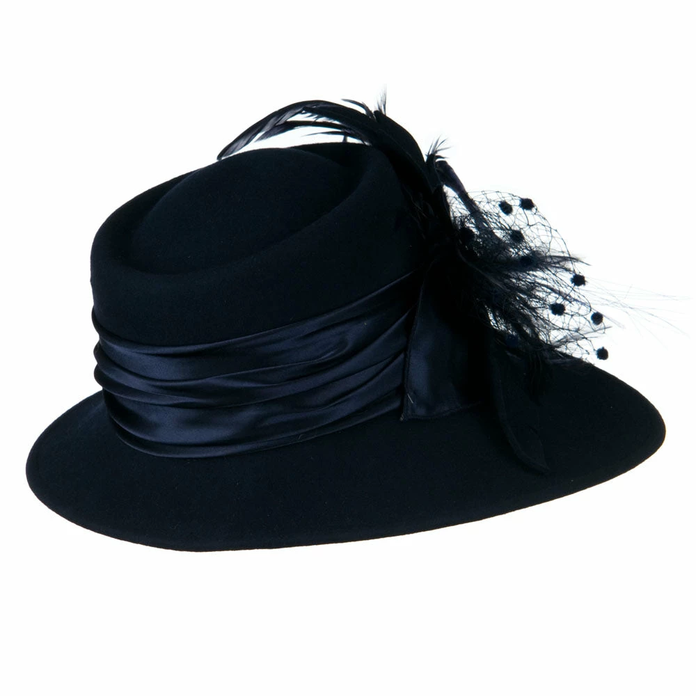 Something Special Wool Felt Hat With Net Ribbon 6 Something Special Wool Felt Hat With Net Ribbon - Image 4