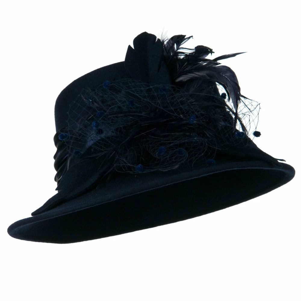 Something Special Wool Felt Hat With Net Ribbon 4 Something Special Wool Felt Hat With Net Ribbon - Image 2