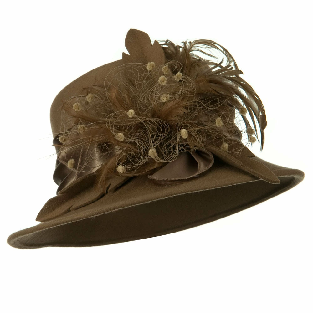 Something Special Wool Felt Hat With Net Ribbon 16 Something Special Wool Felt Hat With Net Ribbon - Image 14