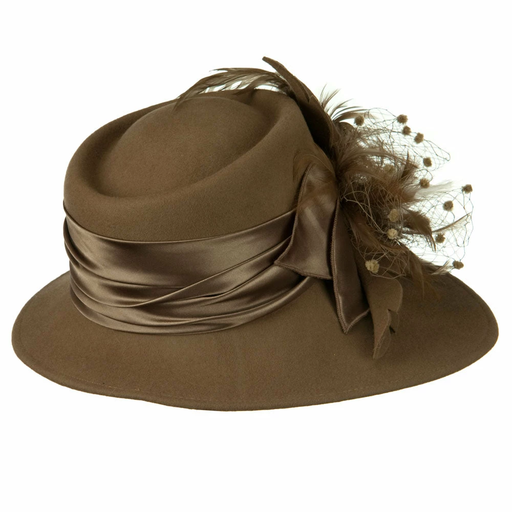 Something Special Wool Felt Hat With Net Ribbon 15 Something Special Wool Felt Hat With Net Ribbon - Image 13