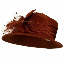 Something Special Wool Felt Hat With Net Ribbon 37 Something Special Wool Felt Hat With Net Ribbon -Adams Shop nr003fp 1