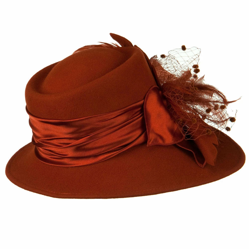 Something Special Wool Felt Hat With Net Ribbon 21 Something Special Wool Felt Hat With Net Ribbon - Image 19