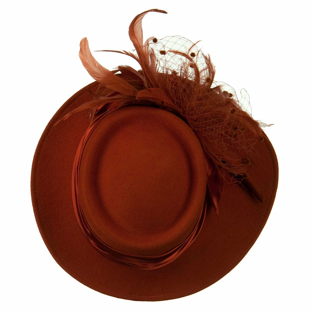 Something Special Wool Felt Hat With Net Ribbon 19 Something Special Wool Felt Hat With Net Ribbon - Image 17