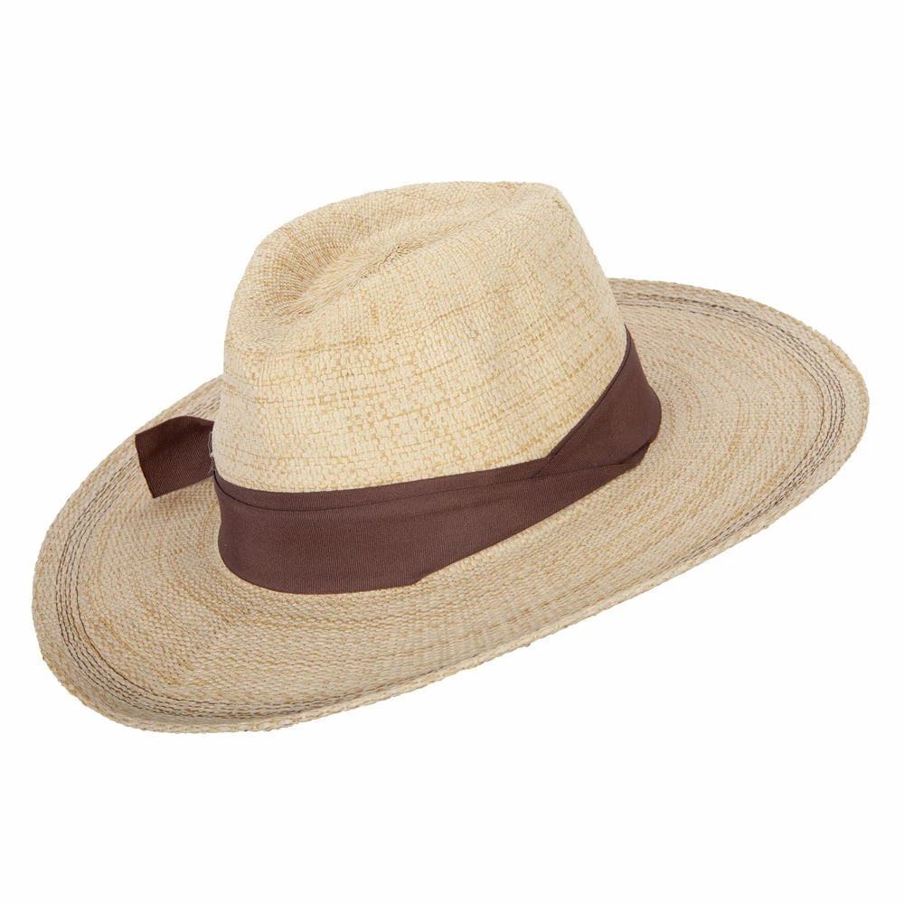 Jeanne Simmons Women's Paper Braid Bow Ribbon Accented Large Flat Brim Fedora Hat 12 Jeanne Simmons Women's Paper Braid Bow Ribbon Accented Large Flat Brim Fedora Hat - Image 10