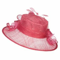 Something Special Bow Organza Loops Sinamay Hat -Adams Shop og001fs rasberry 2
