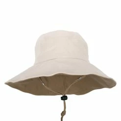 Jeanne Simmons Women's Large Brim Reversible Cotton Canvas Bucket Hat