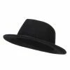 Jeanne Simmons Women's Wool Felt Panama Fedora 2 Jeanne Simmons Women's Wool Felt Panama Fedora -Adams Shop ol001pe black 1
