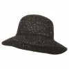 Something Special Women's Sequins Polyester Dressy Hat -Adams Shop om001fp black silver 1