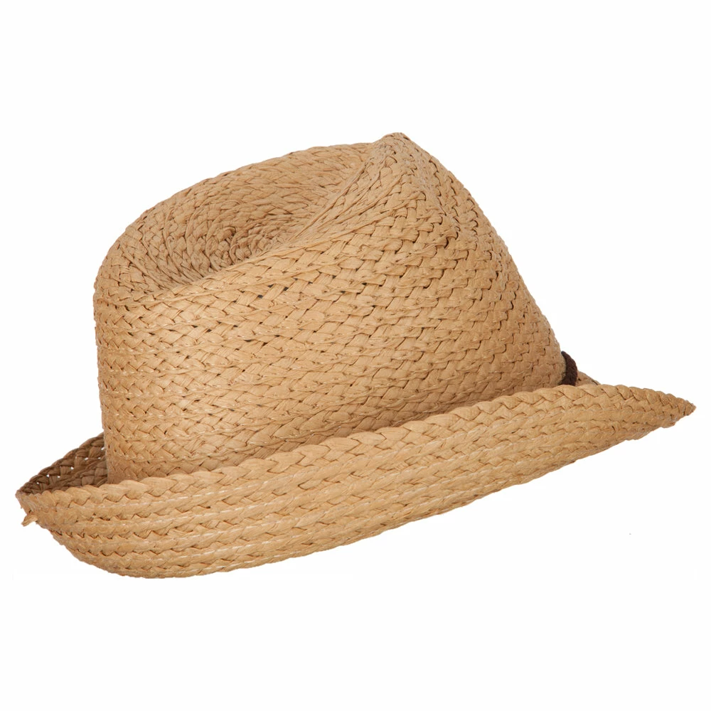 Jeanne Simmons Women's Paper Braid Suede Tie Fedora Hat 5 Jeanne Simmons Women's Paper Braid Suede Tie Fedora Hat - Image 3