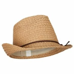 Jeanne Simmons Women's Paper Braid Suede Tie Fedora Hat 15 Jeanne Simmons Women's Paper Braid Suede Tie Fedora Hat -Adams Shop on001sf bronze 4 1